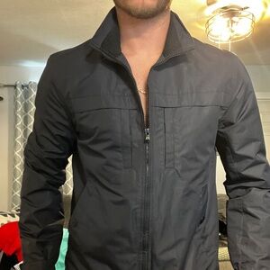 Michael Kors Rain-Resistant Zip-Up Jacket with Collar